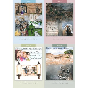 Ansichtkaarten set bij de psalmen (50delig) 
